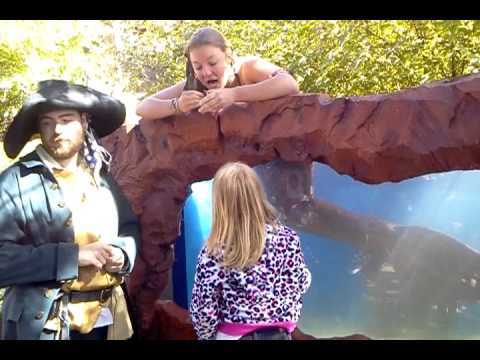 Mikala meets her first mermaid