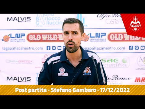 Post partita Legnano - Gallarate | Stefano Gambaro del 17/12/2022