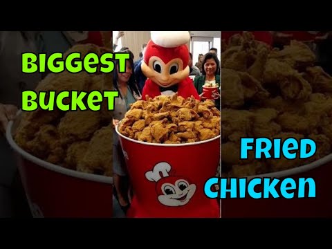 Biggest FRIED CHICKEN Bucket of Chickenjoy at Jollibee Toronto!