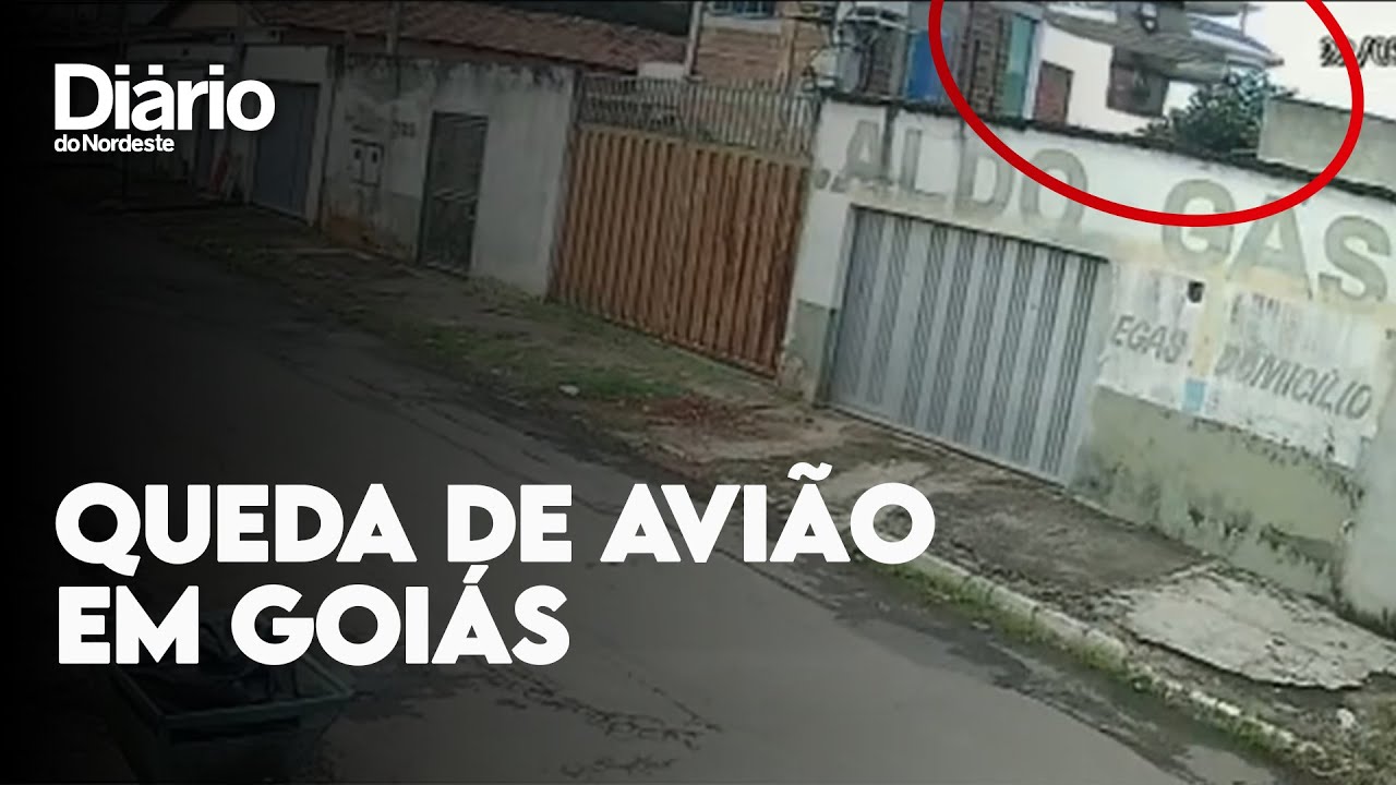 Imagem da notícia: Vídeo mostra queda de avião que vitimou dois irmãos em Goiânia; veja