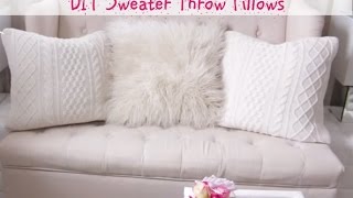 DIY Sweater Throw Pillows