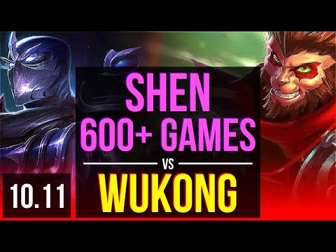 SHEN vs WUKONG (TOP) | 2.7M mastery points, 3 early solo kills, 600+ games | NA Diamond | v10.11