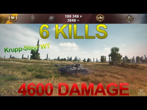 World of Tanks - Krupp-Steyr WT - 6 Kills - 4600 Damage