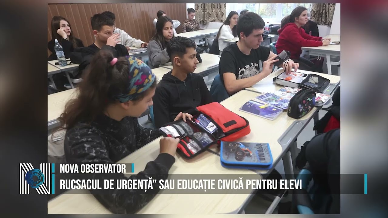 Rucsacul de urgență” sau educație civică pentru elevi