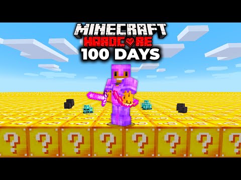 100 Days in a Lucky Block World: Surviving the Unknown