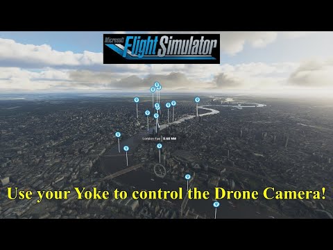 FS2020: How to Setup your Flight Yoke/controller to control the Drone Camera Views and Movement!