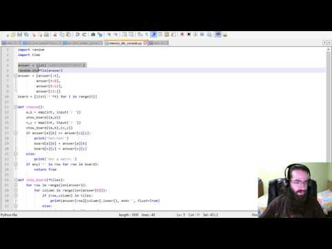 Lets Code Python Memory Tile Game With Gui