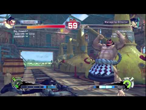 Big_Hawk97 [E.Honda] Vs LORDBANTON [M.Bison] SSF4 AE Online Ranked Matches - PSN