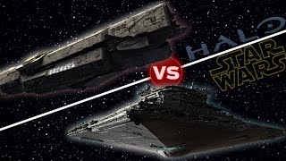 UNSC Infinity vs First Order Star Destroyer  Halo 