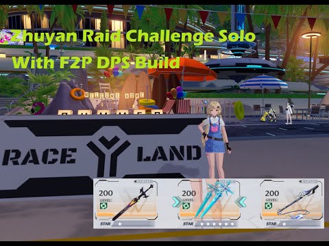 【幻塔】Zhuyan Raid Challenge Solo with F2P DPS Build【Tower of Fantasy】