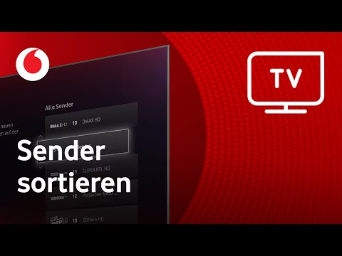 GigaTV Cable Box 2: Sender sortieren