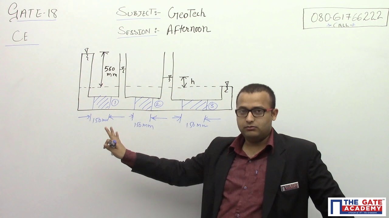 Geotechnical | 05 | Civil Engineering | GATE 2018 Afternoon Exam Solution