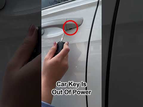 What should I do if my car key has no power and cannot open the door? #driving #car #tips #skills