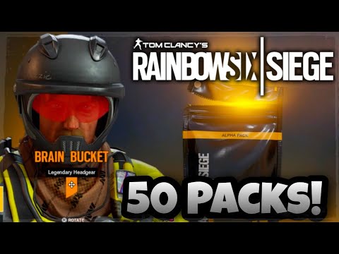 Opening 50 Alpha Packs In Rainbow Six Siege Operation Shadow Legacy (New Legendaries)