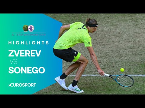 Lorenzo Sonego - Alexander Zverev | Highlights deutsch | ATP Halle | Achtelfinale