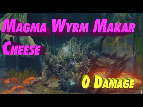 ELDEN RING - How to Cheese Magma Wyrm Makar Without Taking Damage!