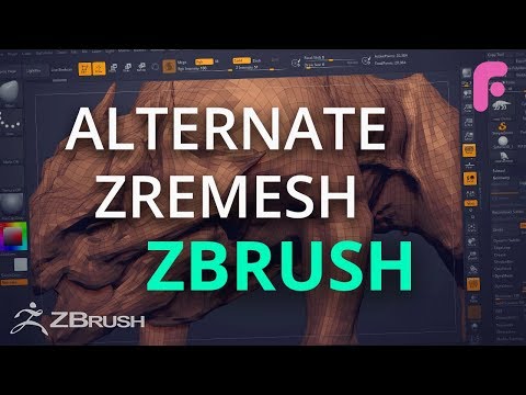 Alternate ZRemesher Mode in ZBrush 2018