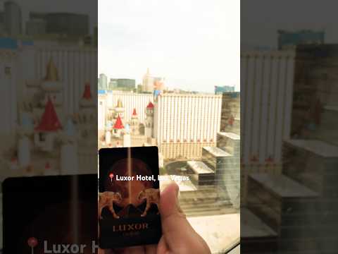 Panoramic View from Luxor Hotel 🏨✨ Raw video | Iconic Stay in Las Vegas 🎲🌆
