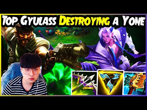 Best Gangplank Korea Top Gyulass Destroying a Yone Top
