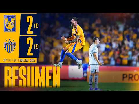 📹 Resumen Liga MX | Tigres 2-2 Necaxa | Cuartos de Final Vuelta | Clausura 2025