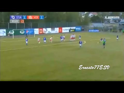 Gol de tiro libre de Pablo Punyed - Stjarnan 2-1 Thor Akureyri - Pepsideild Iceland League