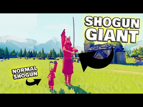 Shogun Giant vs Every Faction #2 + Bonus - TABS Unit Creator Update Mod Gameplay