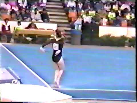 Jennifer Wood (CANADA) 1990 Canadian National Gymnastics Championships - AA Optional FX