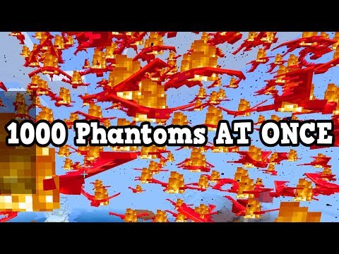 Will 1000 Phantoms Crash Minecraft 1.6? (Xbox One X)