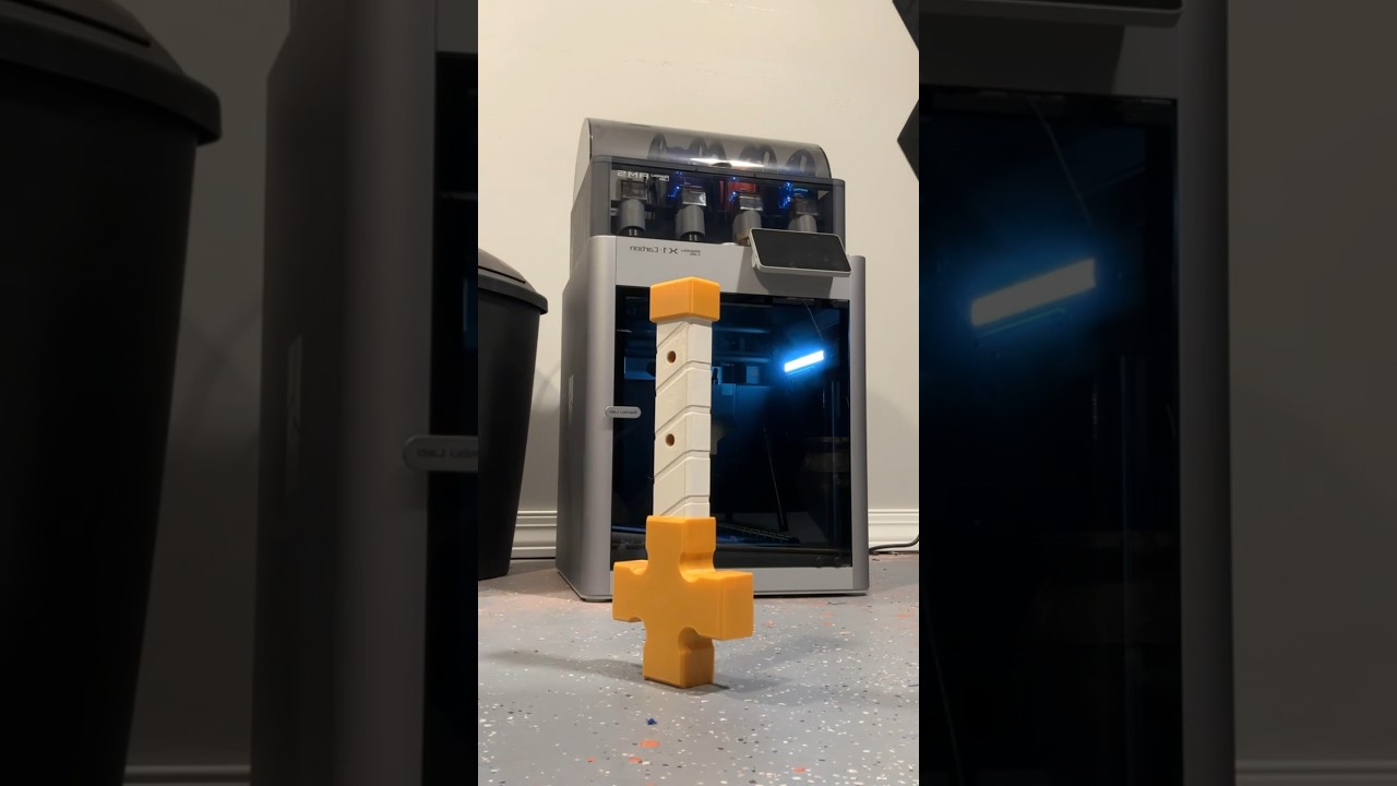 I made Arthur’s Excalibur from Fire Force! #3dprinting #anime #shorts