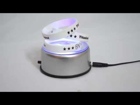 Arrow one colour printing silicon wrist bands