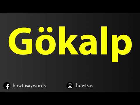 How To Pronounce Gokalp