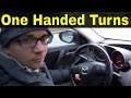 Making Right And Left Turns With One Hand-Beginner Driving Lesson