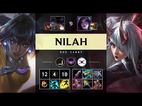 Nilah ADC vs Kai'Sa: Godlike - KR Master Patch 14.17