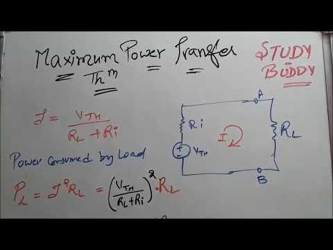 Maximum Power Transfer Theorem - easiest explained  [Hindi] Video