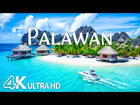Palawan, Philippines 4K – Breathtaking Lagoons, White Sands & Hidden Islands with Relaxing Music