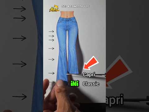 Potong Satu Jeans Bisa Jadi 5 Model 😱 #shortsviral