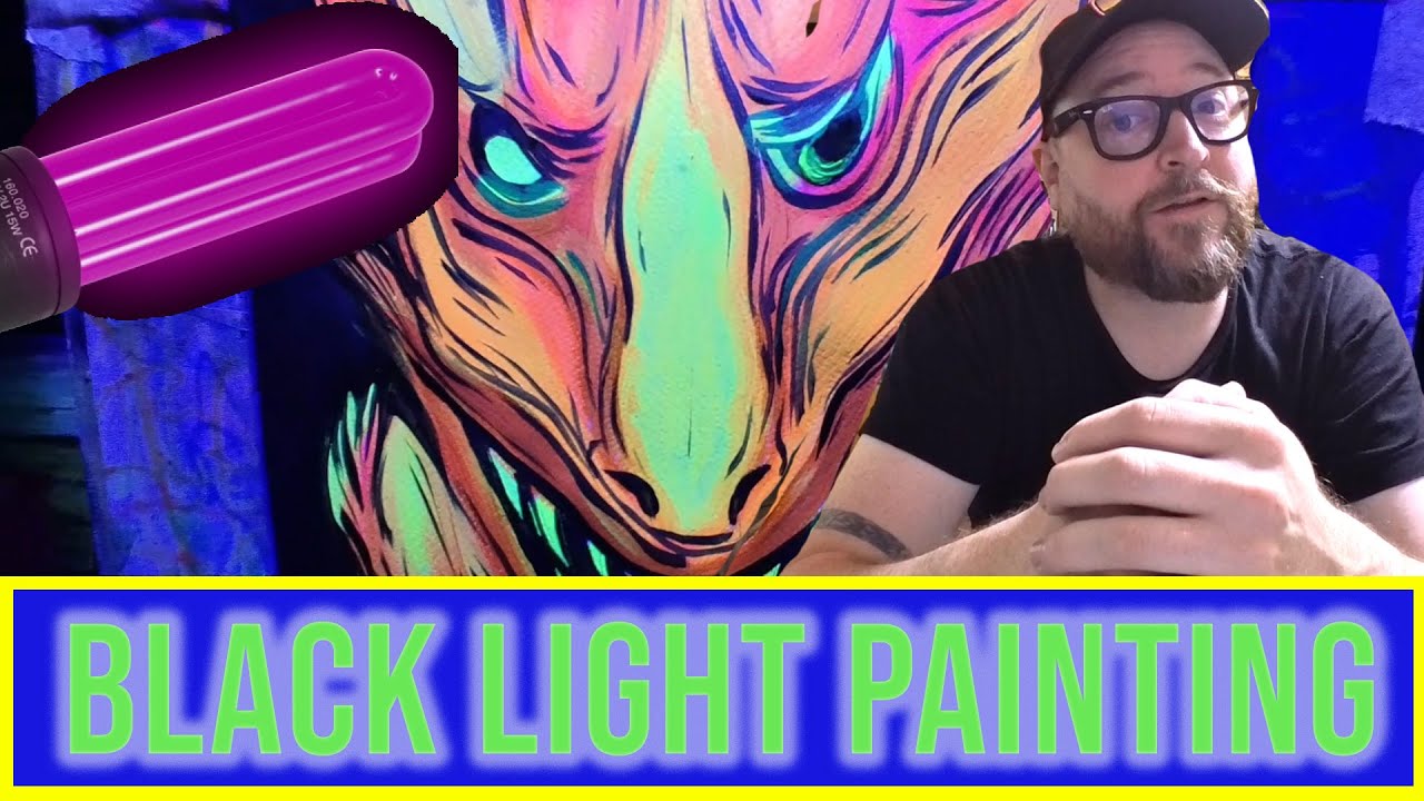 Fluorescent Black Light Painting Tutorial