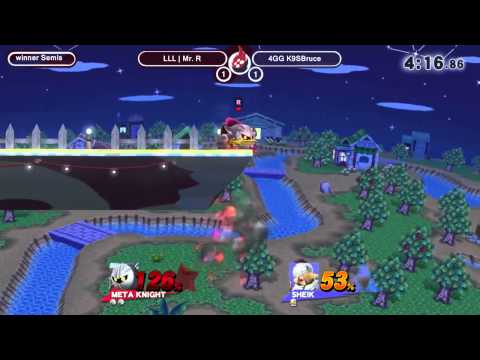 SoS11 - LLL Mr. R (Metaknight) vs 4GG K9sbruce (Sheik) - Smash Wii U WSF