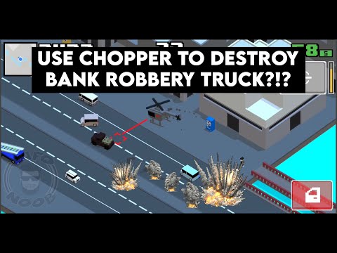 Can You Complete Bank Robbery Mission In A Helicopter? Shoot The Truck! Smashy Road 2 Heist - YouTube