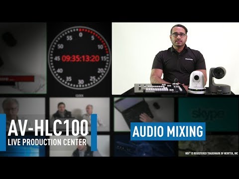AV-HLC100 Live Production Center: Audio Inputs|Outputs & Mixing