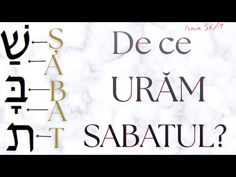 Isaia 56 Partea 1 | De ce URAM Sabatul? Cum putem sa ratam o mare binecuvântare?