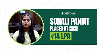 Sonali Pandit | From Production Analyst to MSCI | ₹14 LPA Success Story
