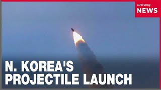 North Korea fires second unidentified projectile toward East Sea in two days