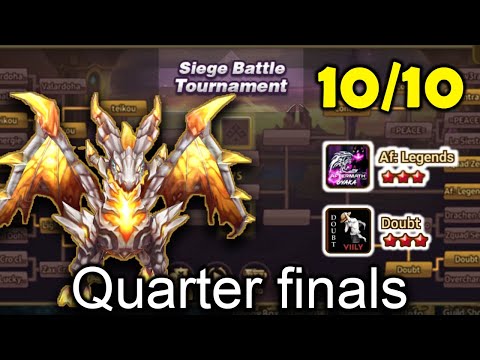 Quarterfinals VS Aftermath: Legends - Siege Tournament Round 3 - Summoners War