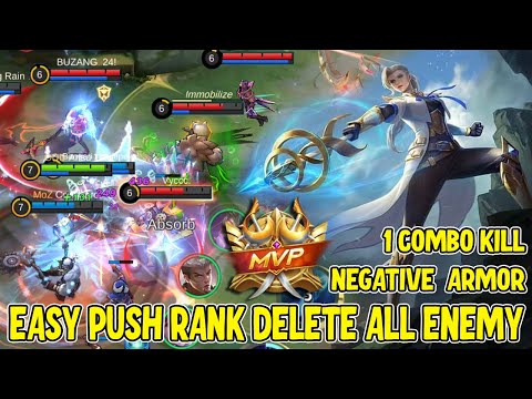 SILVANNA FULL DAMAGE ONLY 1 COMBO DELETE - Silvanna Best Build 2023 ~ MLBB