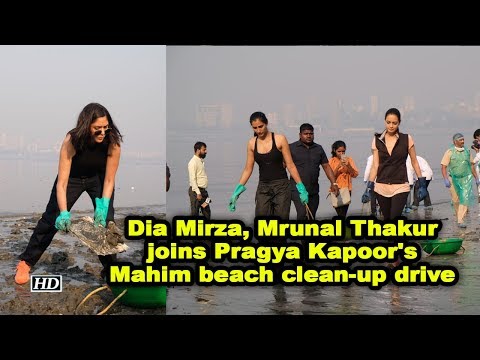 Dia Mirza, Mrunal Thakur joins Pragya Kapoor's Mahim beach clean-up drive