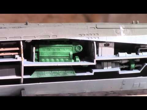 German Submarine Type XXI U-2540 with interior