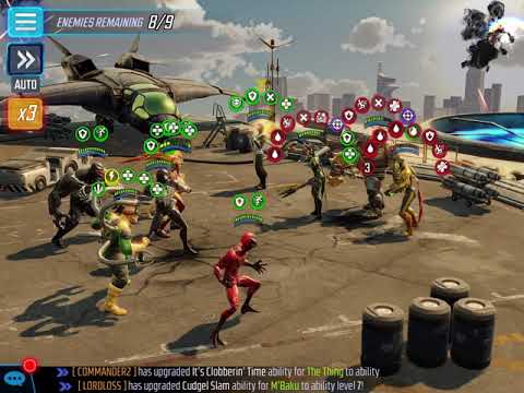 Marvel Strike Force Gold Rush Tier 14 completion!!!