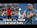 Novak Djokovic Vs Rafael Nadal 54 Shot Rally US Open 2013 Final