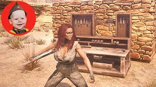Conan Exiles (2018 PS4 Single Player): Scrubber Makes Armour (Episode 6)